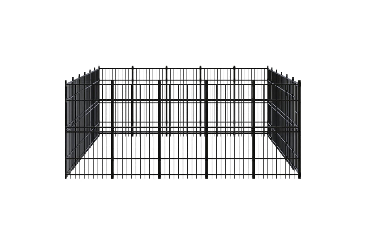 Vidaxl 3097990 Outdoor Dog Kennel Steel 27.65 M2-3
