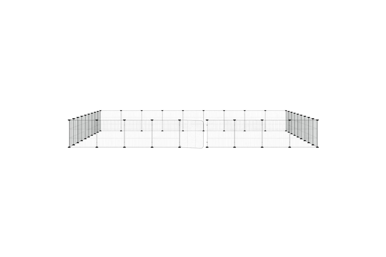 vidaXL 3114027 36-panel Pet Cage With Door Black 35x35cm Steel-3