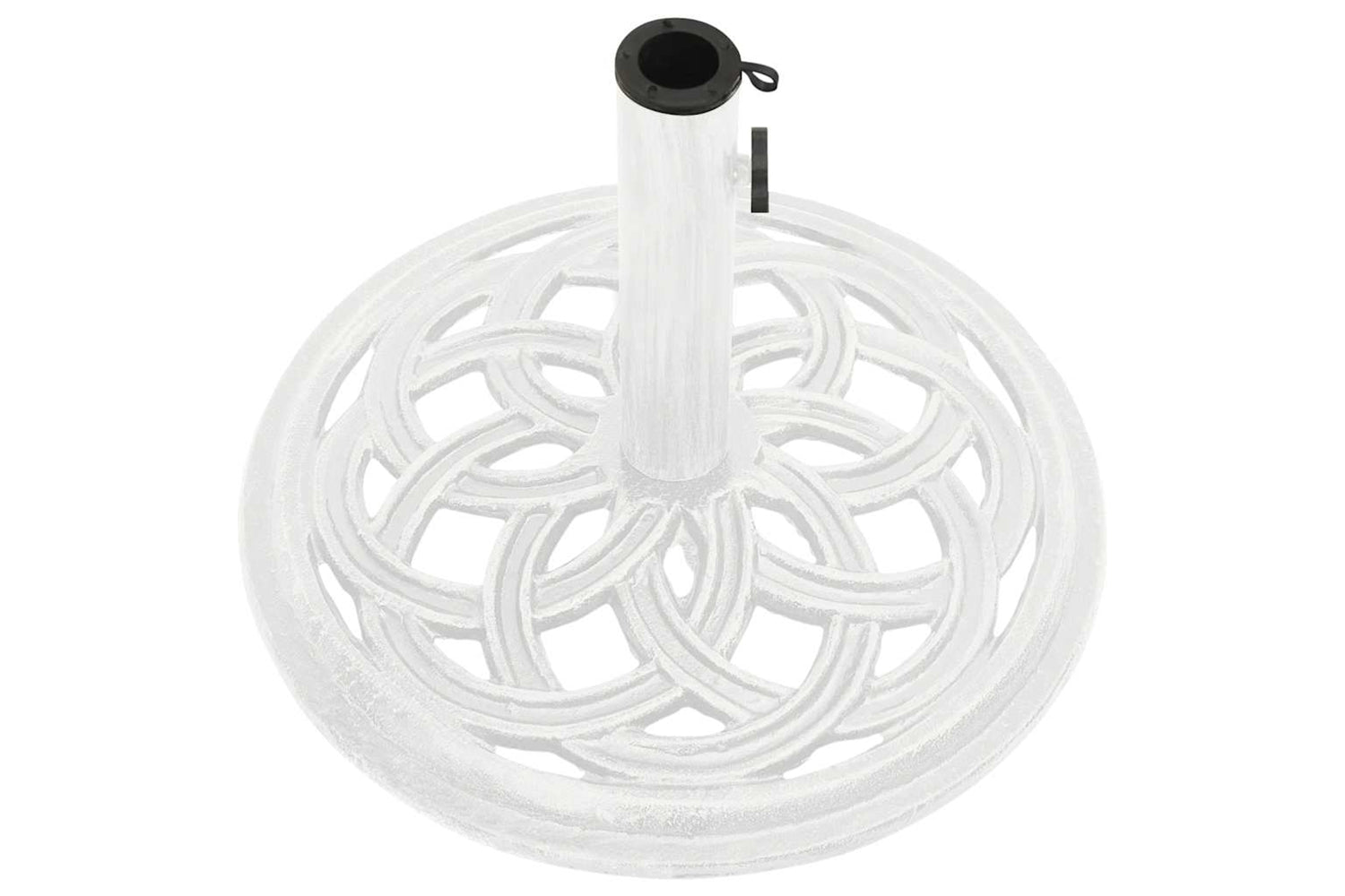 vidaXL 317757 Umbrella Base White 44x44x31cm Cast Iron-4
