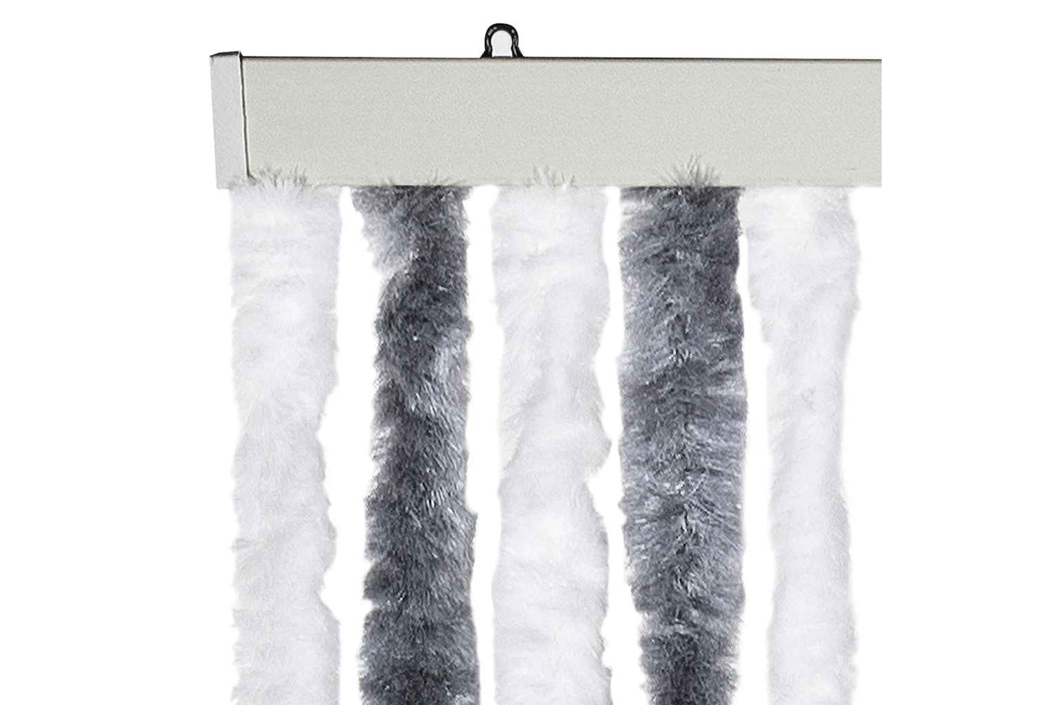 vidaXL Insect Curtain Grey And White 56x200cm Chenille-3