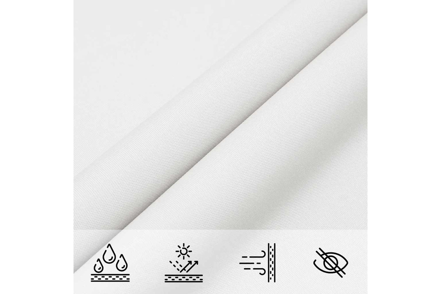 Vidaxl 135286 Sunshade Sail Oxford Fabric Triangular 4x4x4 M White-6