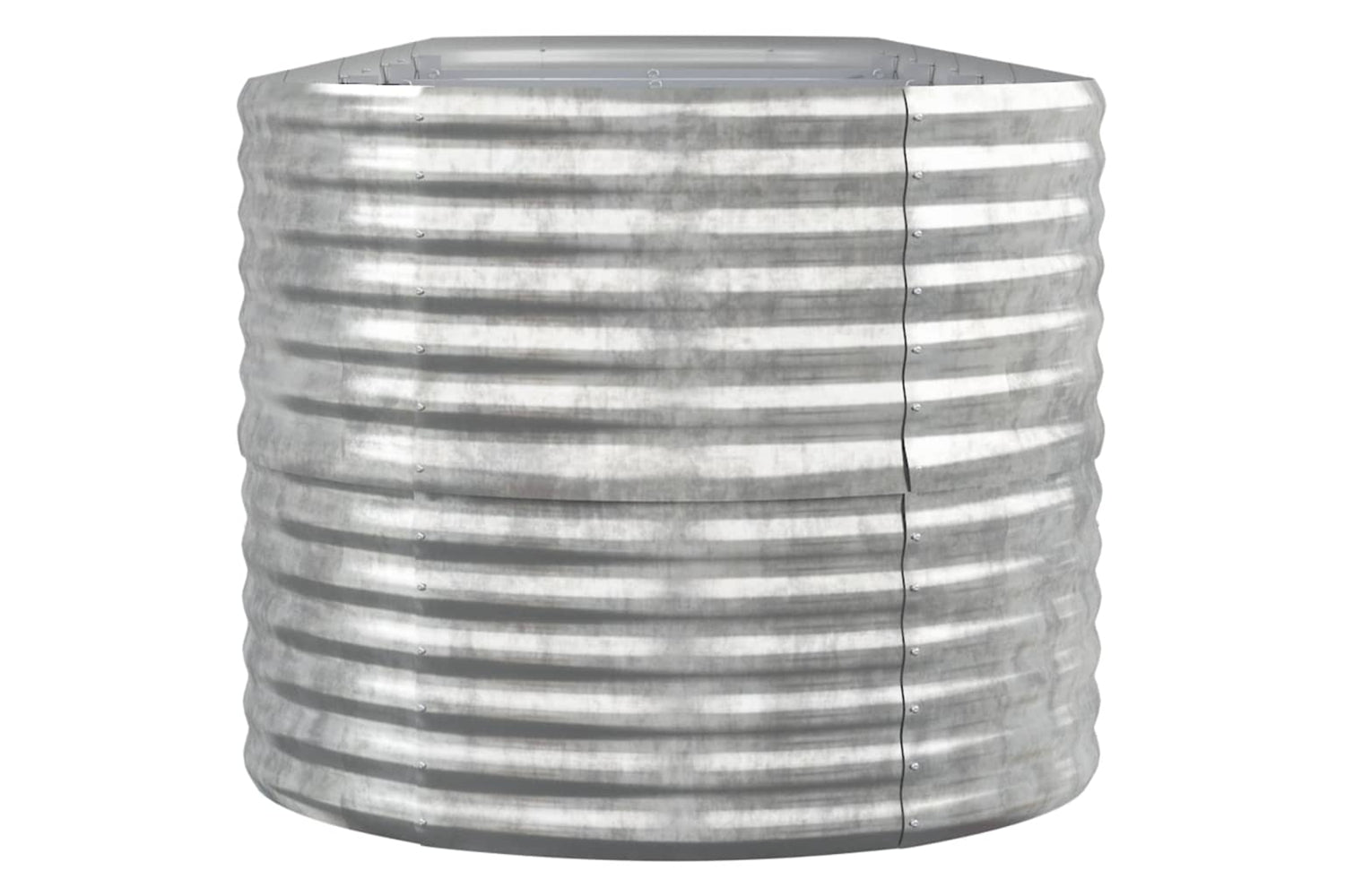 vidaXL 318967 Garden Raised Bed Powder-coated Steel 368x80x68cm Silver-3