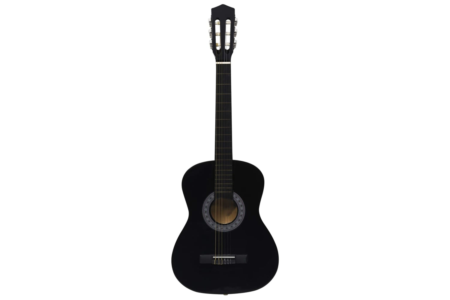 vidaXL 3055889 Classical Guitar For Beginner With Bag Black 3/4 36"-3