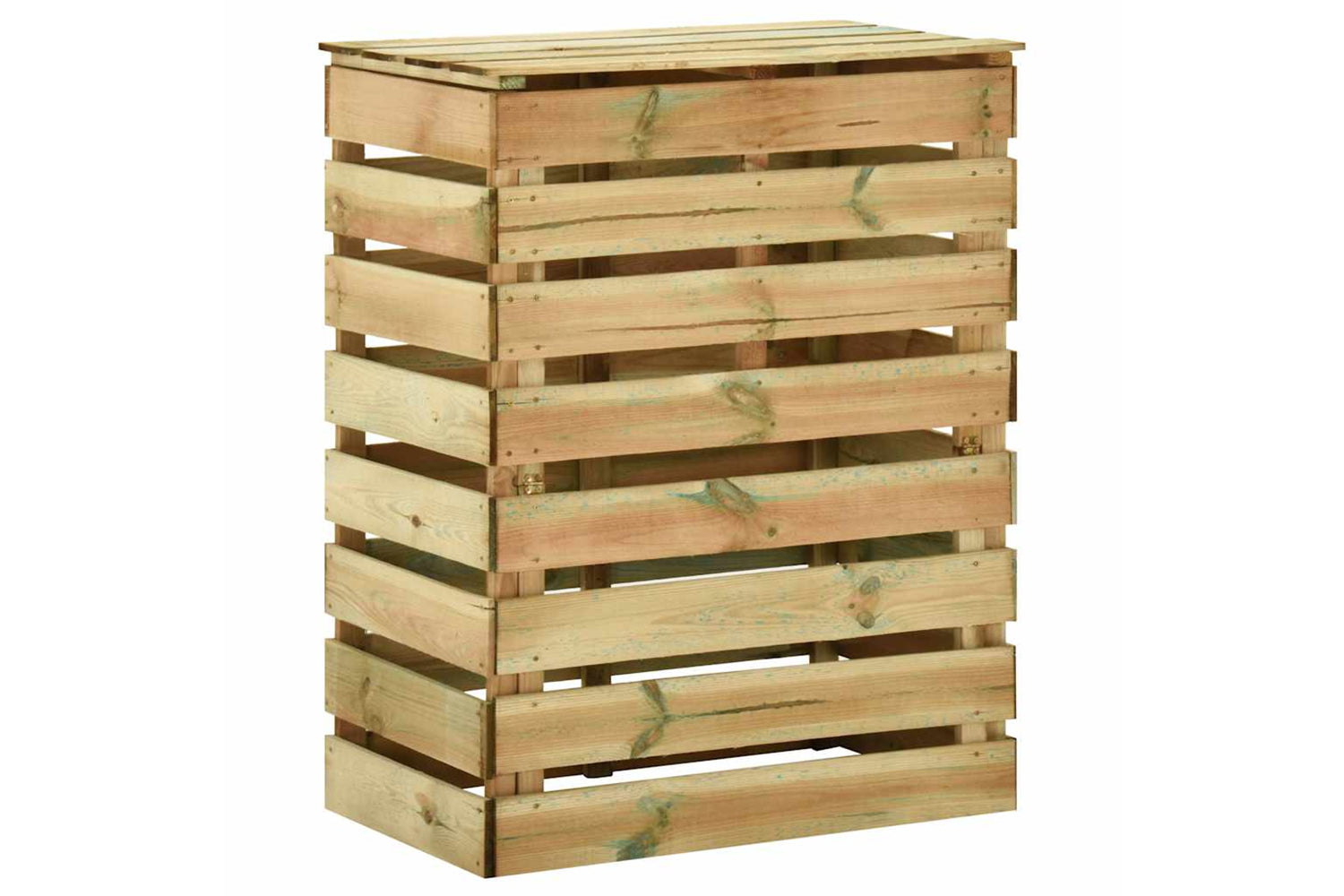 vidaXL 3078136 Slatted Garden Composter 2pcs 80x50x100cm Impregnated Pinewood-3