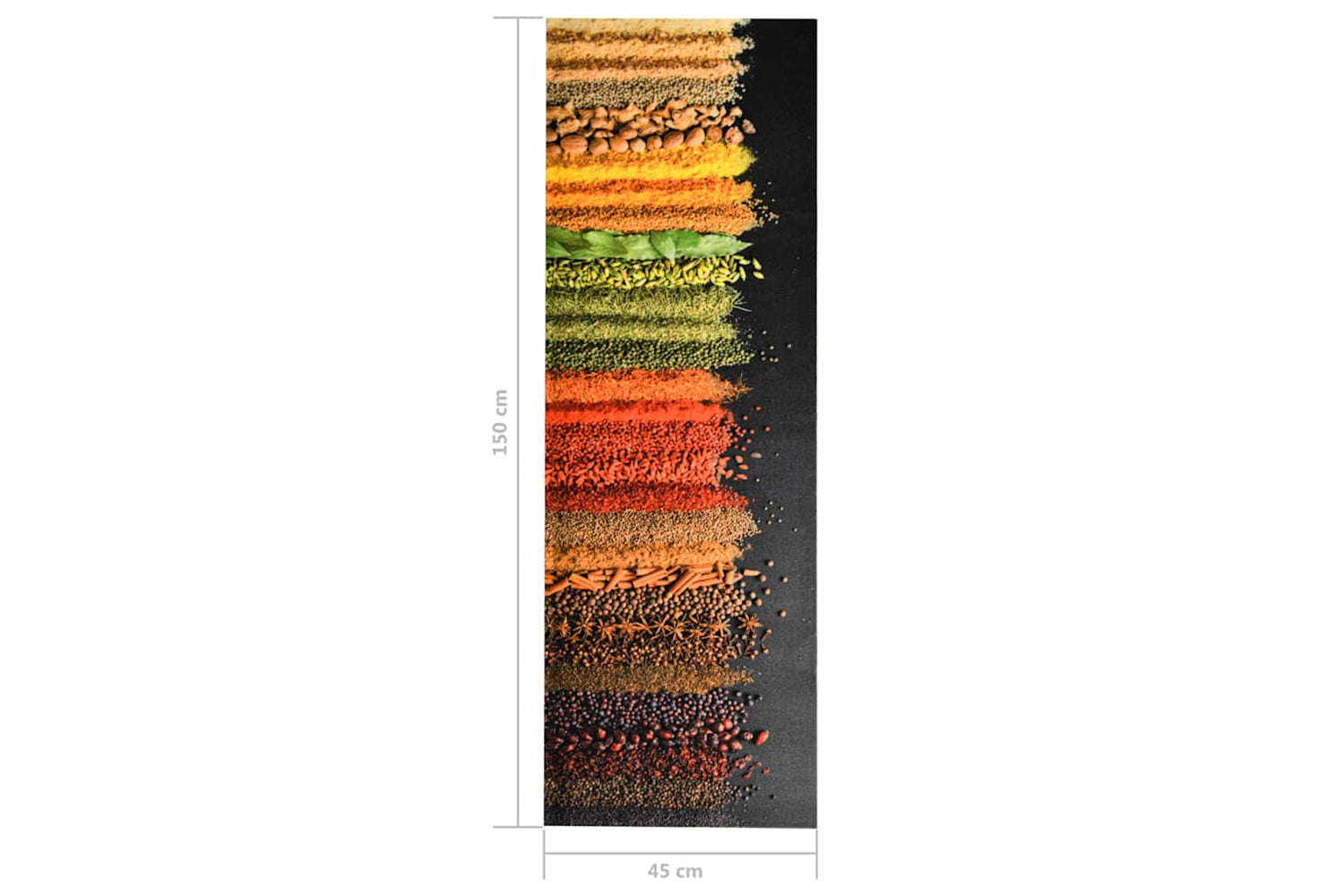 vidaXL 323475 Kitchen Floor Mat Washable Spice 45x150cm-6