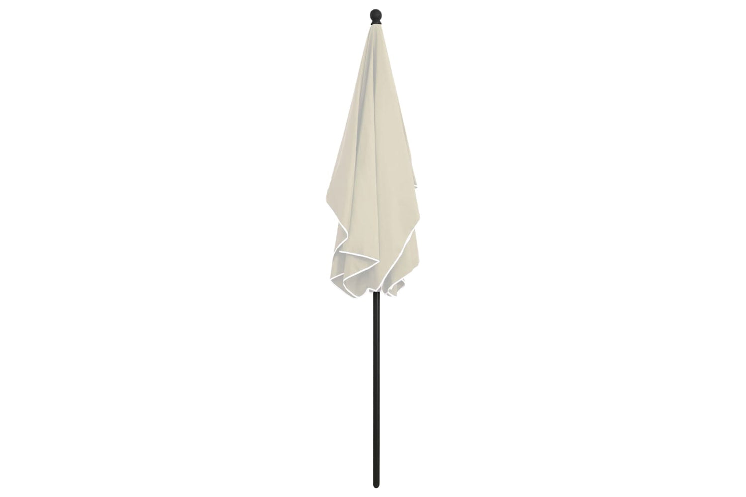 vidaXL 315543 Garden Parasol With Pole 210x140cm Sand-4