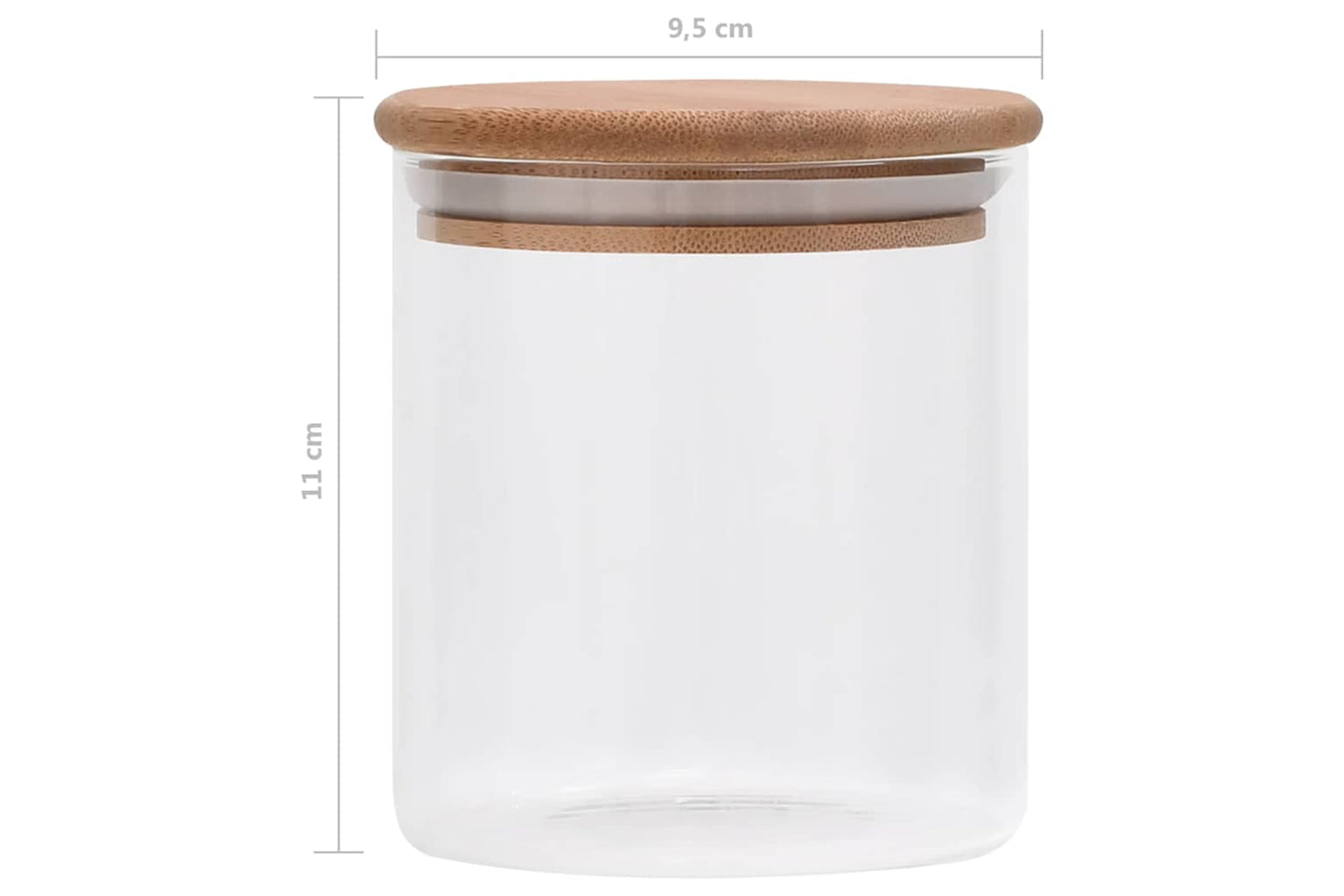 Vidaxl 150695 Storage Glass Jars With Bamboo Lid 10 Pcs 600 Ml-7