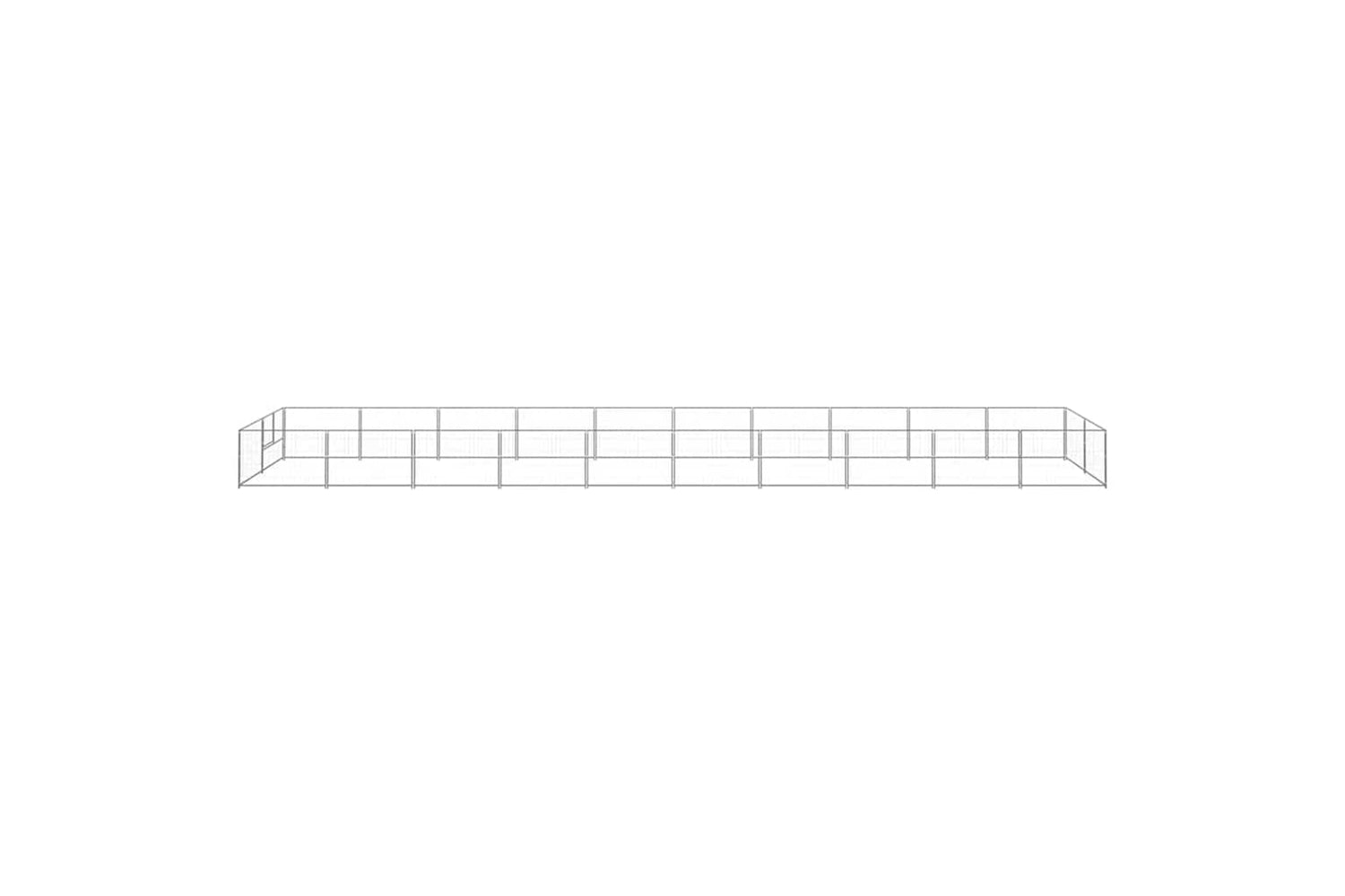 Vidaxl 3082126 Dog Kennel Silver 20 M2 Steel-3