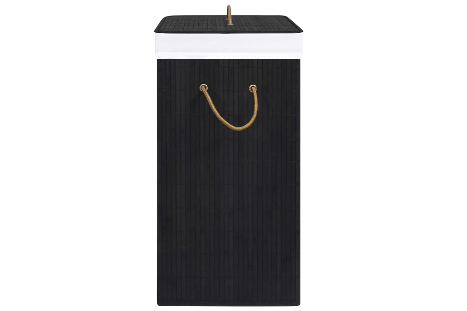 Vidaxl 320745 Bamboo Laundry Basket Black 72 L-5