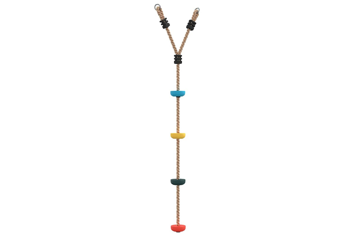 Vidaxl Disc Rope Swing For Kids With 4 Treads Multicolour-5