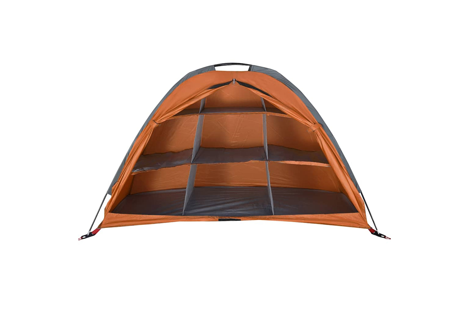 vidaXL 94376 Storage Tent 9 Compartments Grey And Orange Waterproof-4