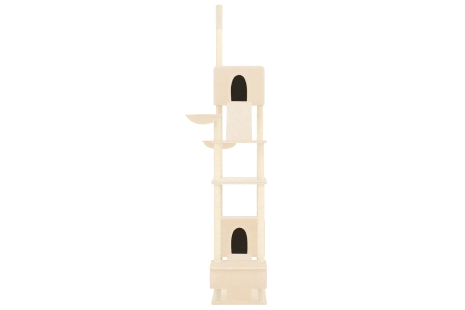 vidaXL 171612 Floor To Ceiling Cat Tree Cream 277-303cm-2