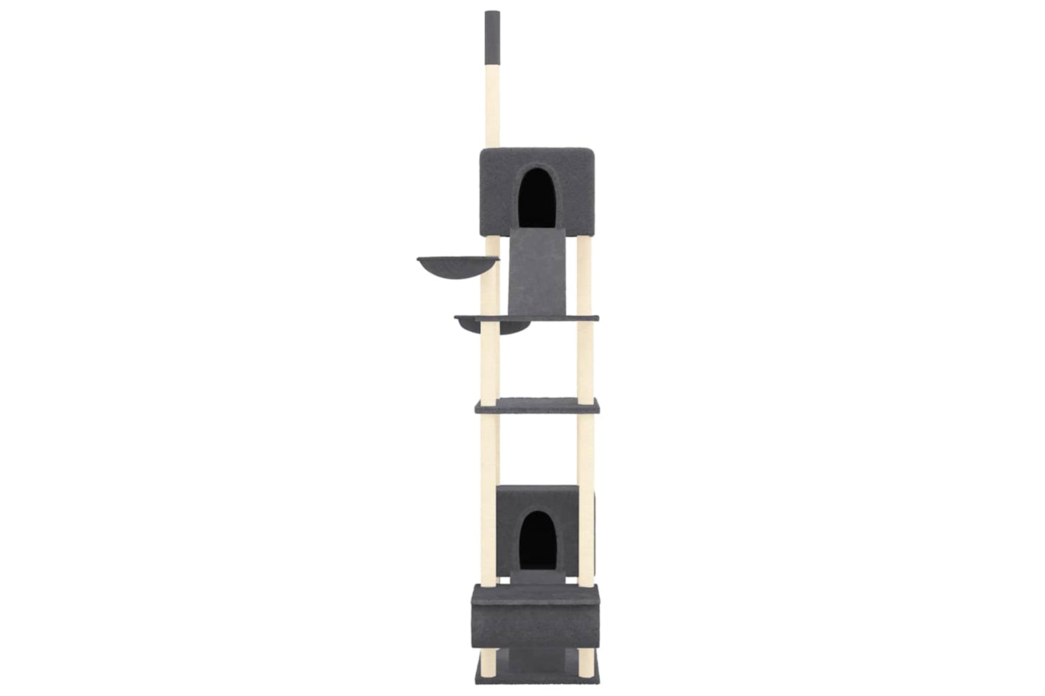 vidaXL 171614 Floor To Ceiling Cat Tree Dark Grey 277-303cm-2