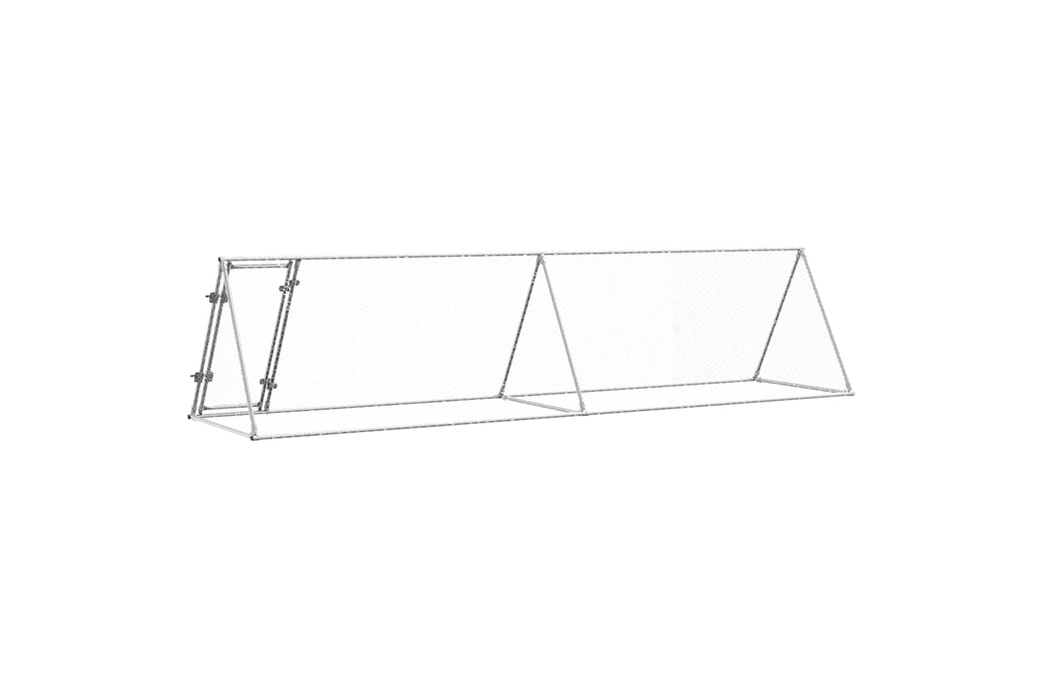 Vidaxl Chicken Cage Silver 400x105x91 Cm Galvanised Steel-5