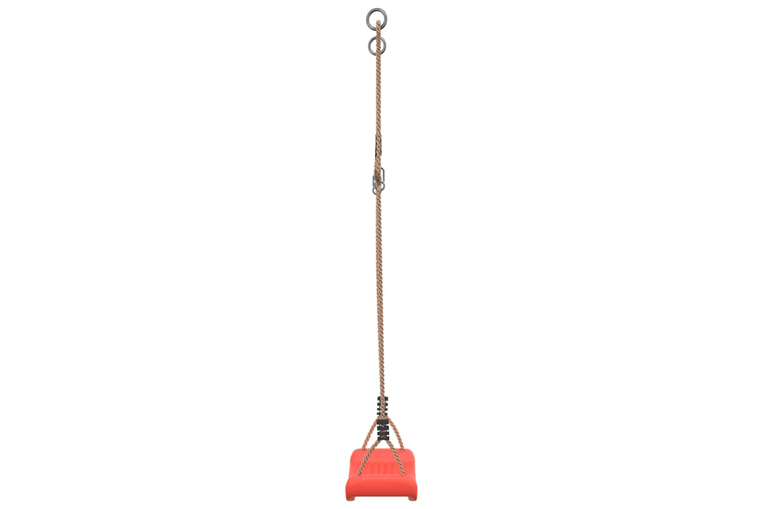 Vidaxl Outdoor Swing Seat For Kids Single With Adjustable Rope Red-4