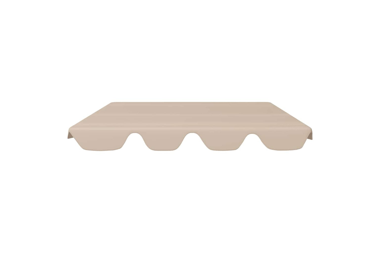Vidaxl Replacement Canopy For Garden Swing Beige 150/130x105/70 Cm-3
