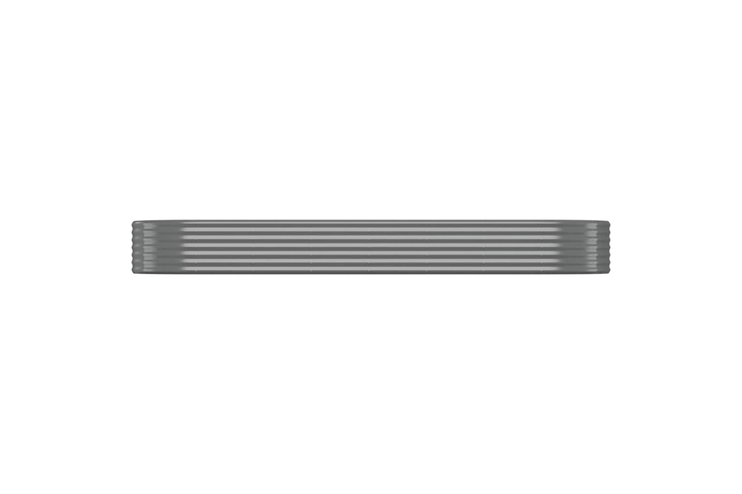 vidaXL 318999 Garden Raised Bed Powder-coated Steel 322x100x36cm Grey-2