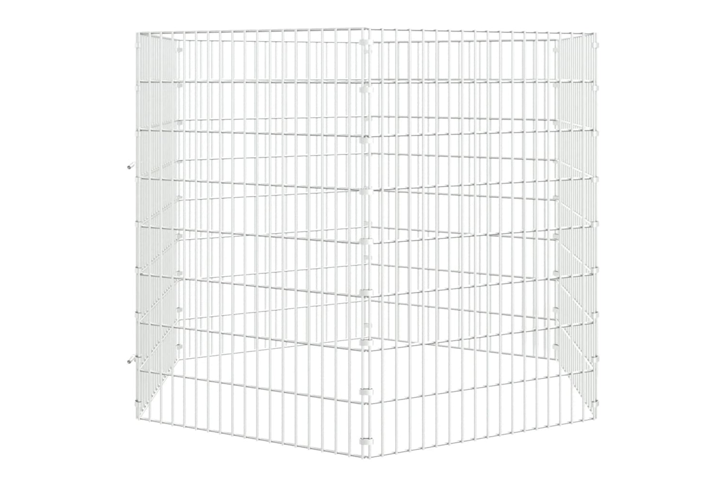 Vidaxl Free Range Animal Enclosure 6-panel 54x80 Cm Galvanised Iron-2