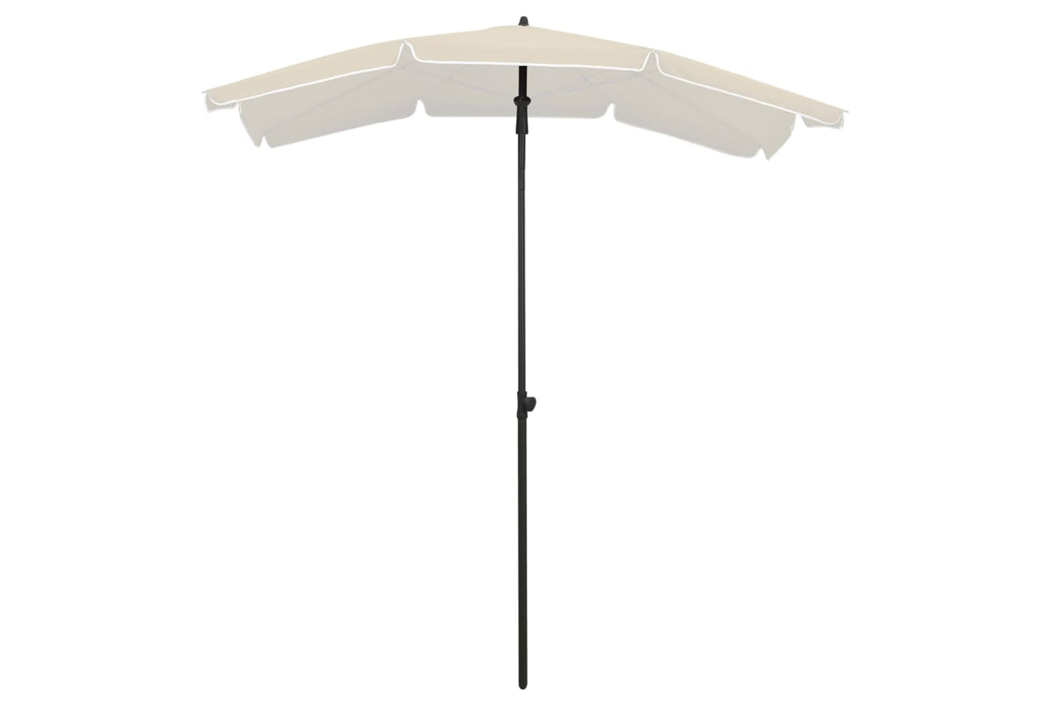 vidaXL 315551 Garden Parasol With Pole 200x130cm Sand-2