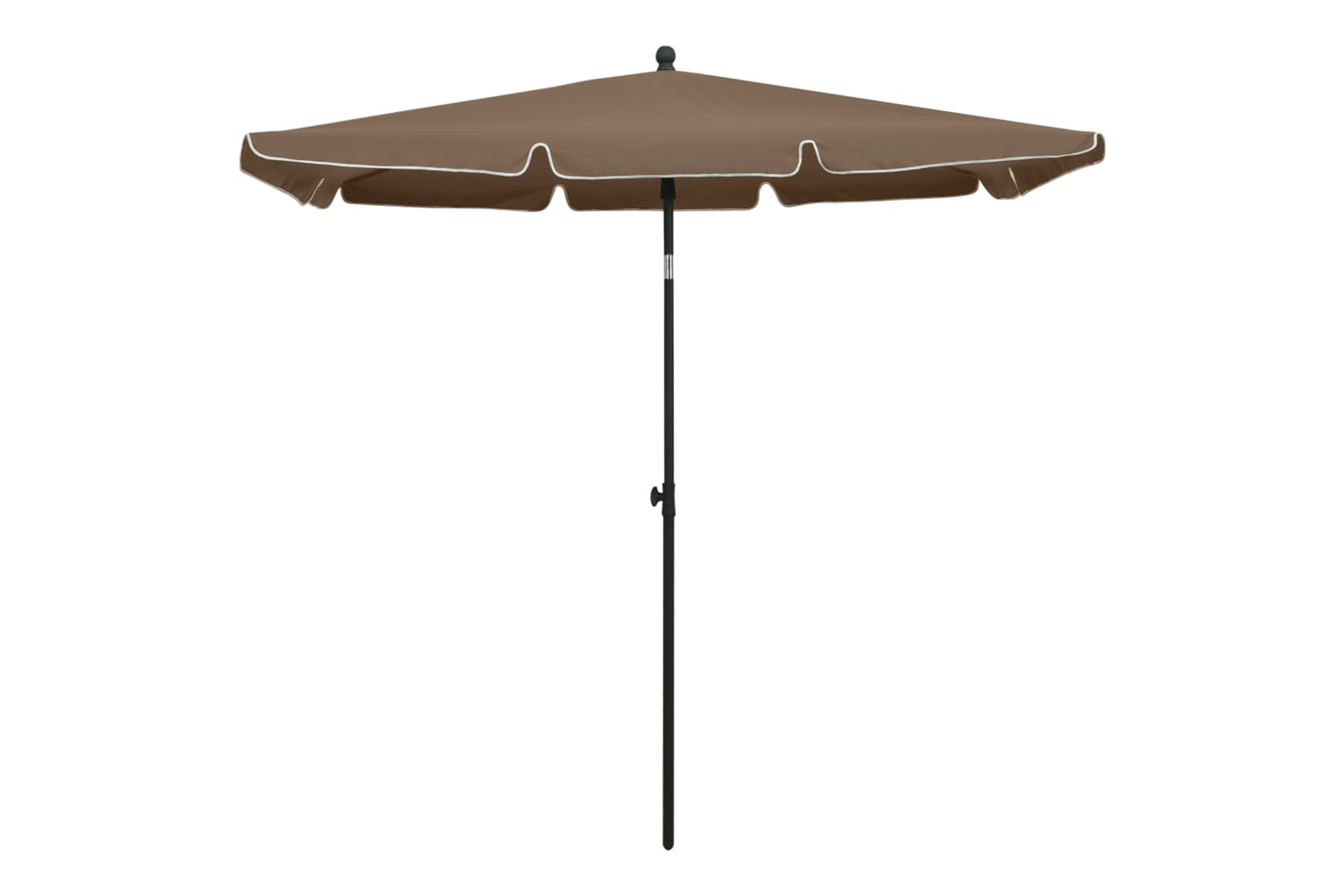 vidaXL 315546 Garden Parasol With Pole 210x140cm Taupe-2