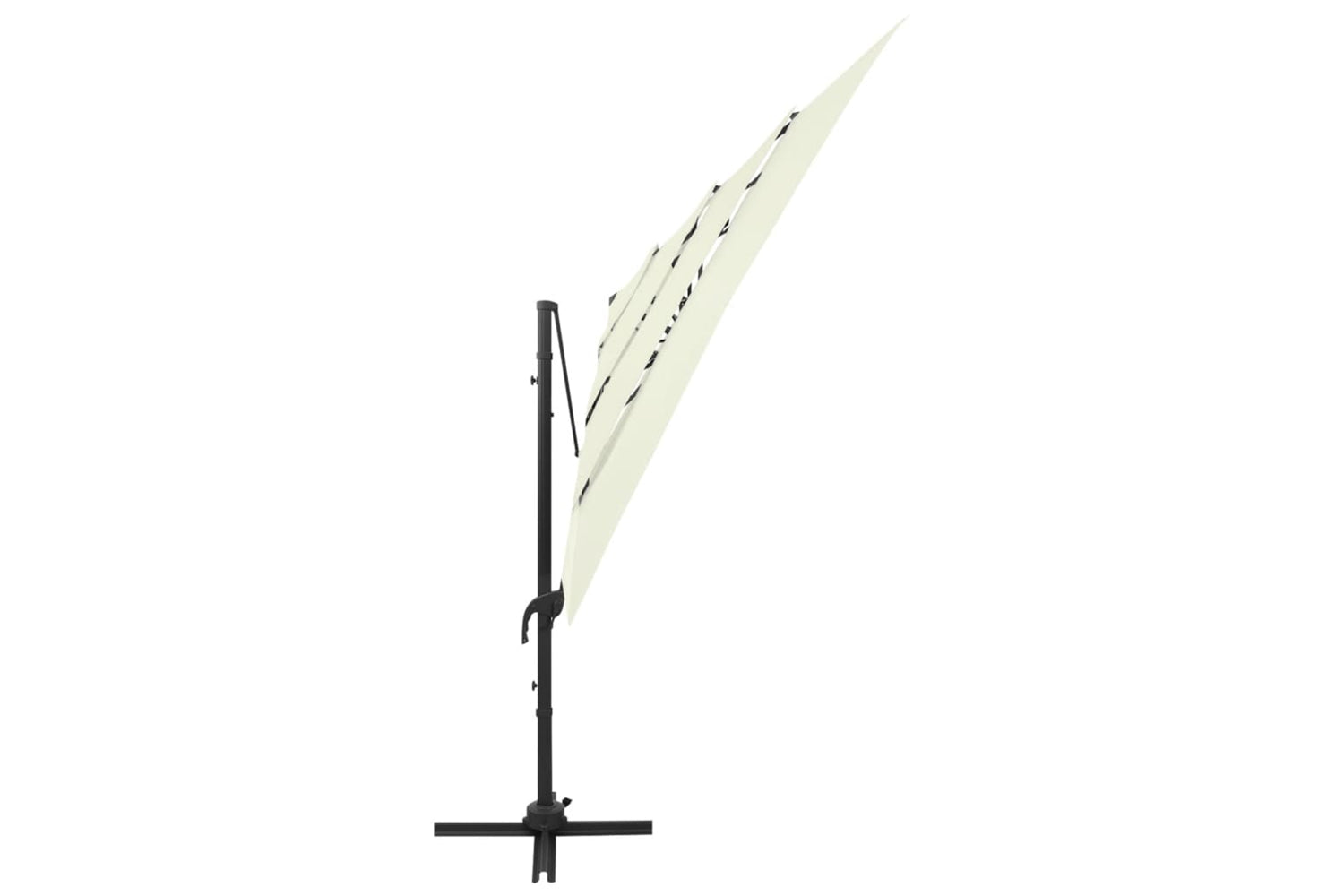 vidaXL 313820 4-tier Parasol With Aluminium Pole Sand 250x250cm-2