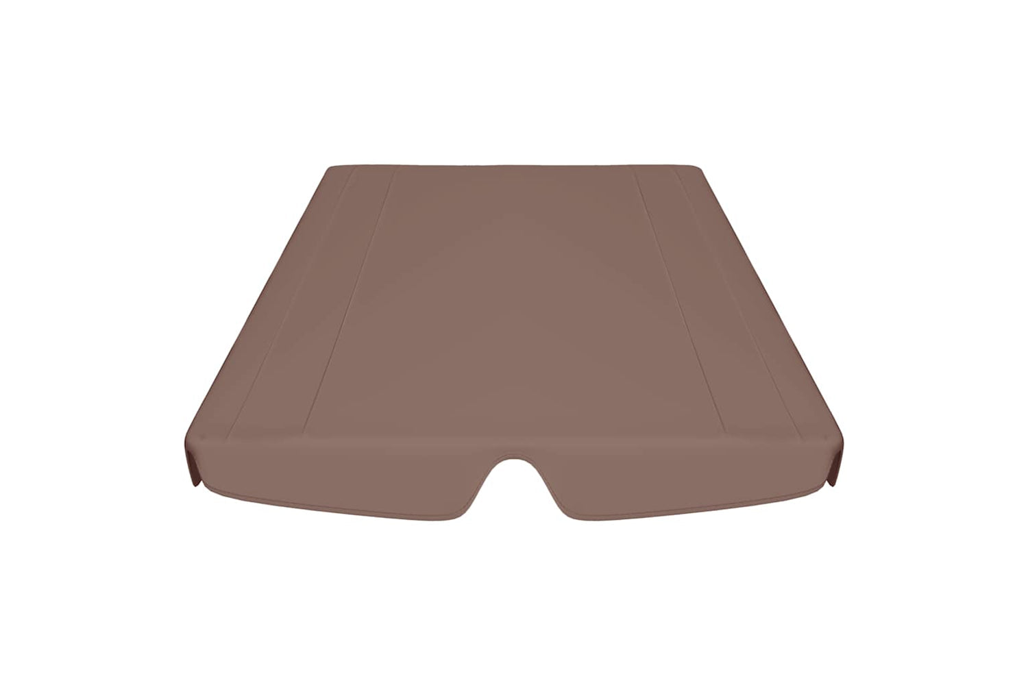 Vidaxl Replacement Canopy For Garden Swing Brown 188/168x145/110 Cm-3