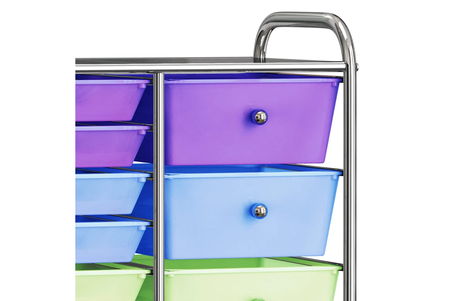 Vidaxl 320410 Xxl 15-drawer Mobile Storage Trolley Multicolour Plastic-6