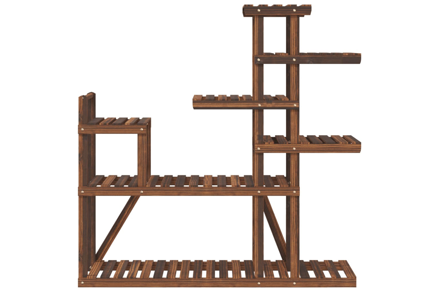 vidaXL 362867 Flower Stand 110x25x111cm Solid Wood Fir-3
