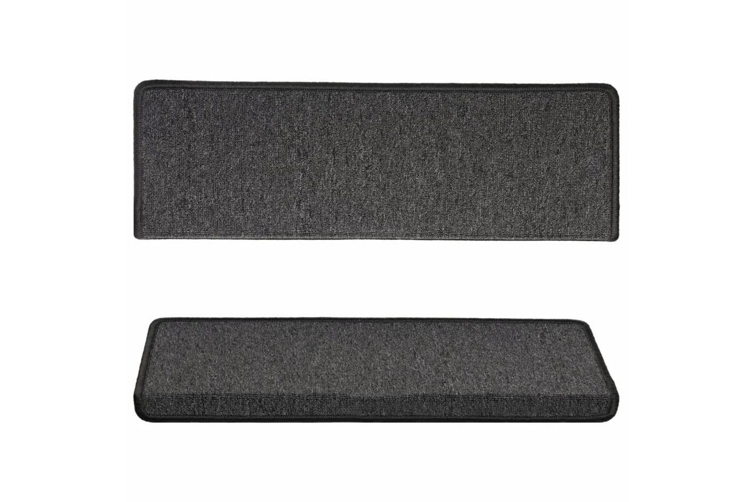 vidaXL Carpet Stair Treads 15 Pcs 65x21x4cm Anthracite-3