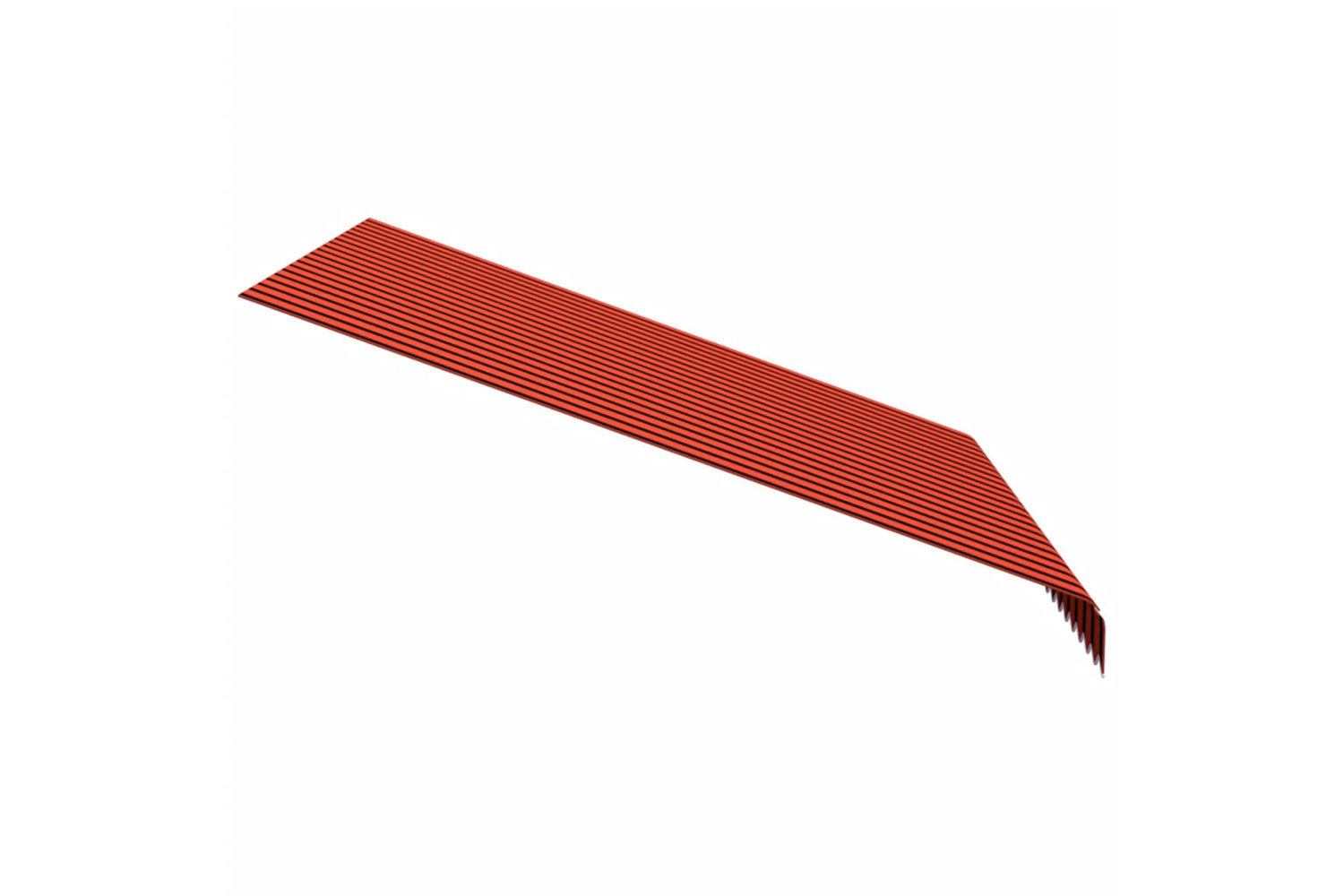 vidaXL Awning Top Sunshade Canvas Orange And Brown 300x250cm-3