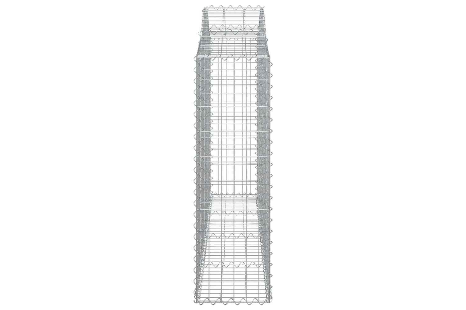vidaXL 3145442 Arched Gabion Baskets 14 Pcs 200x30x100/120cm Galvanised Iron-4