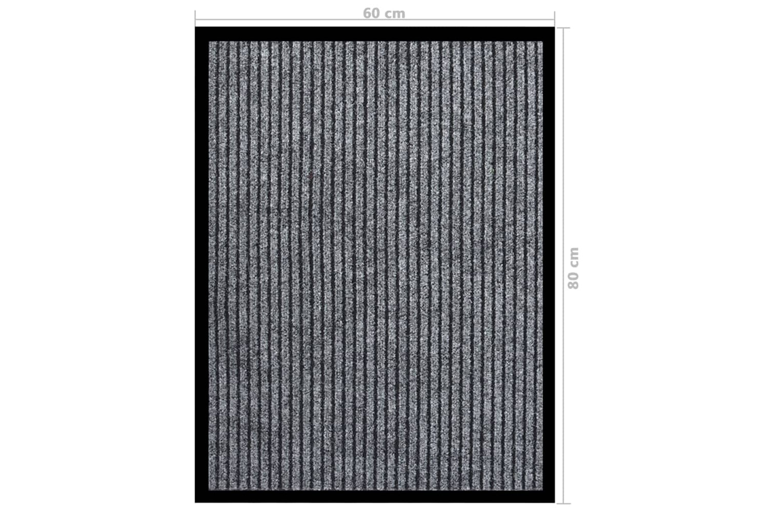 vidaXL 331605 Doormat Striped Grey 60x80cm-6