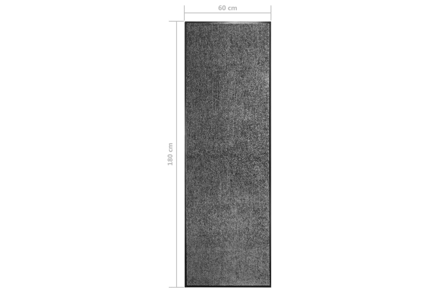 vidaXL 323417 Doormat Washable Anthracite 60x180cm-6