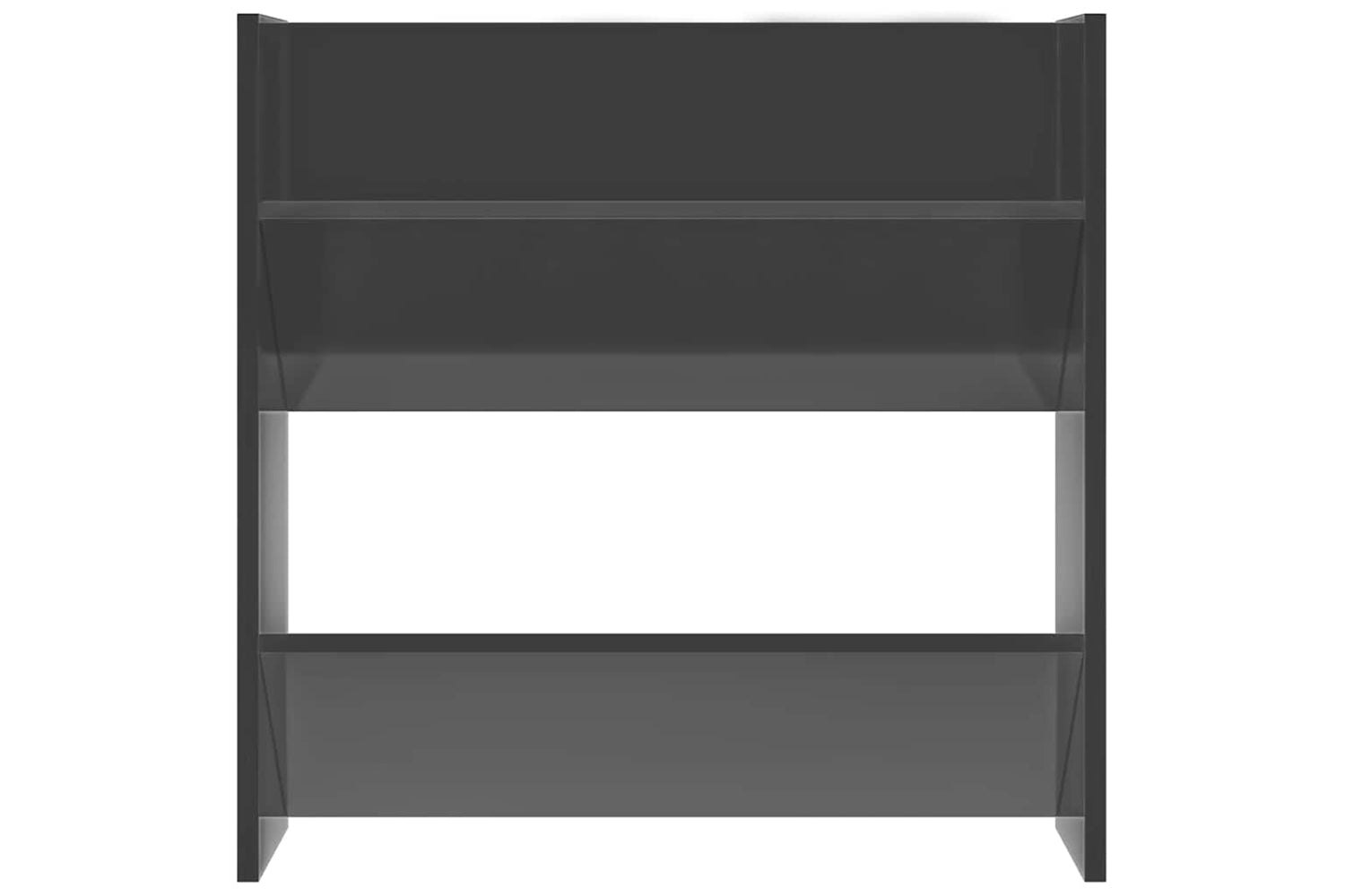 vidaXL 806739 Wall Shoe Cabinets 2 Pcs High Gloss Grey 60x18x60cm Engineered Wood-5