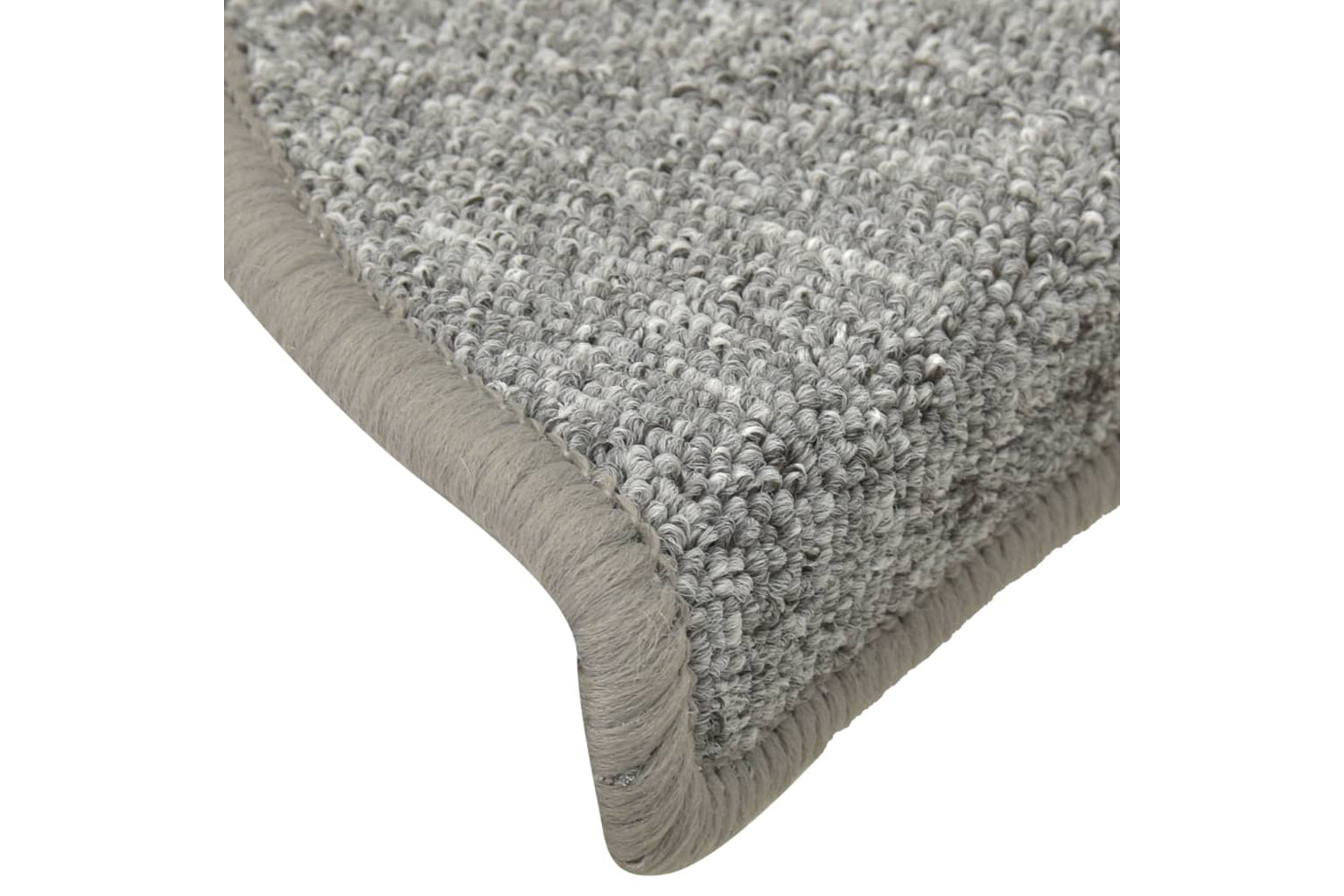 vidaXL 322370 Carpet Stair Treads 15 Pcs Light Grey 56x17x3cm-6