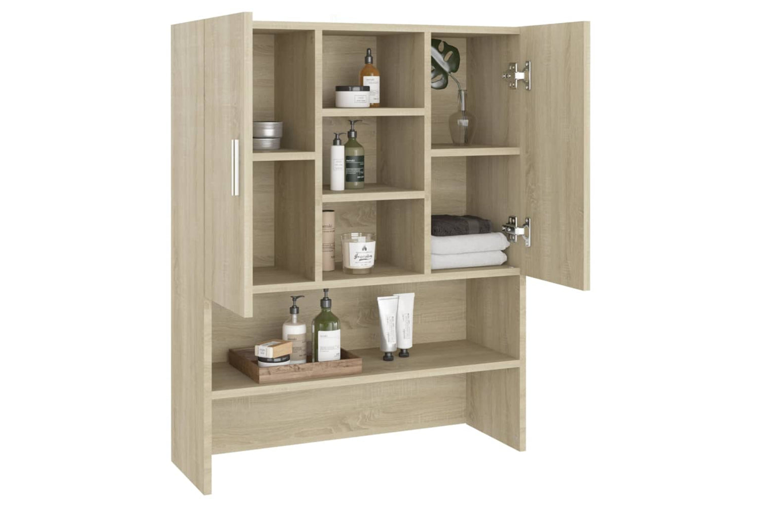 vidaXL 808389 Washing Machine Cabinet Sonoma Oak 70.5x25.5x90cm-5
