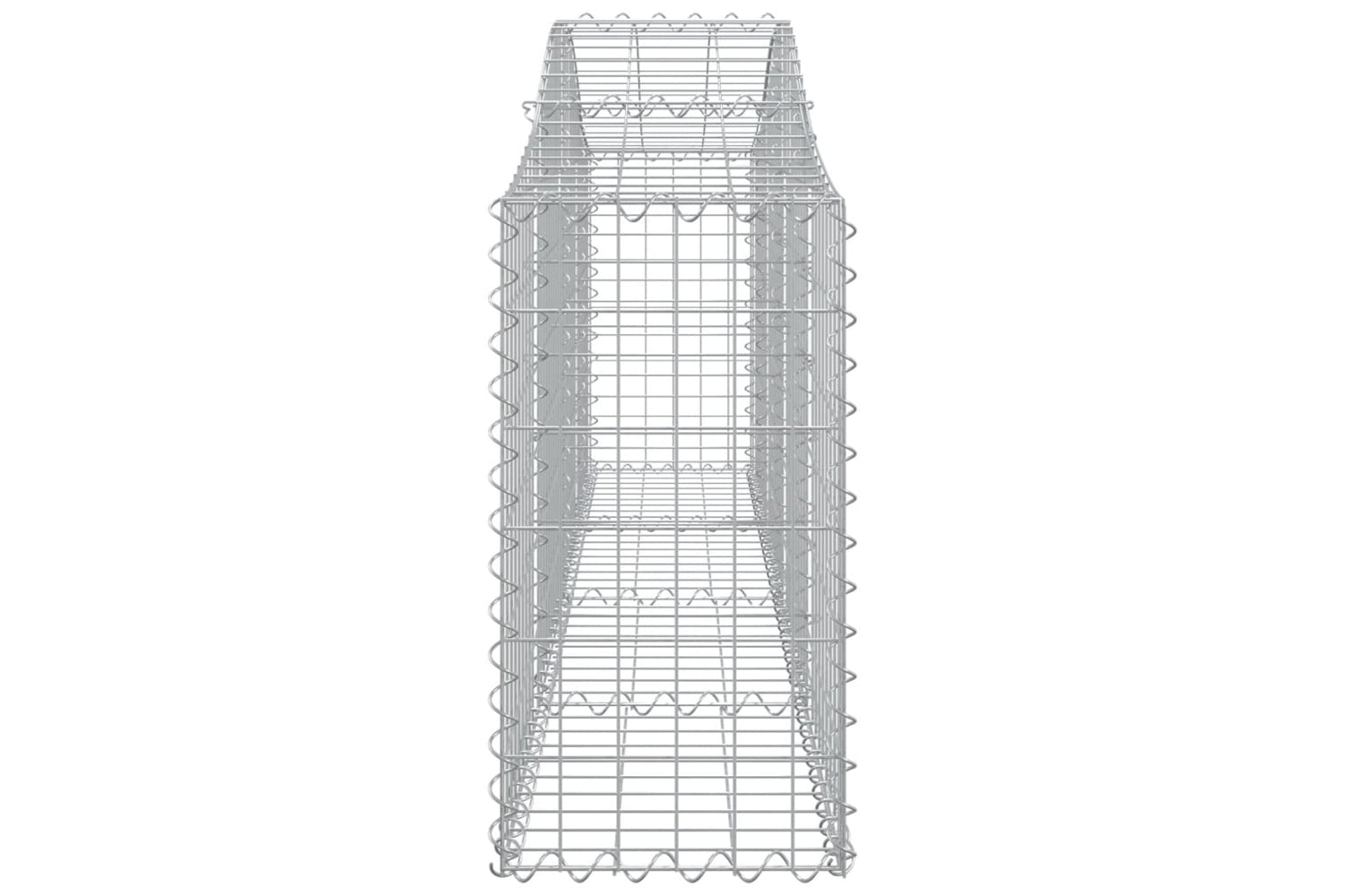 vidaXL 153383 Arched Gabion Basket 200x30x60/80cm Galvanised Iron-3