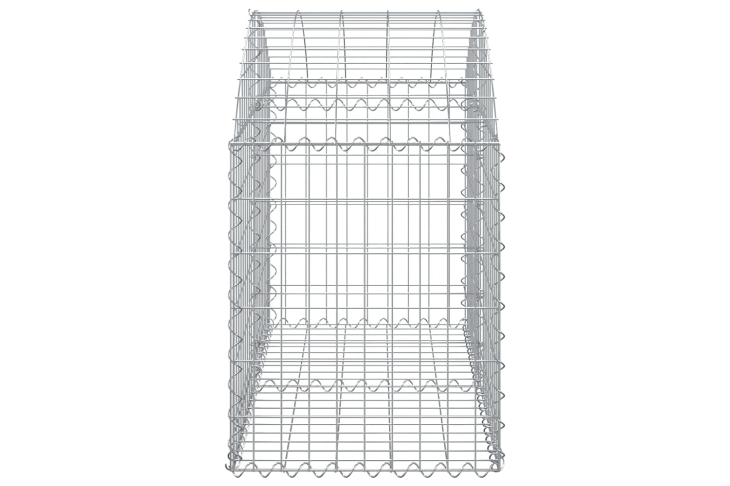 vidaXL 153433 Arched Gabion Basket 100x50x60/80cm Galvanised Iron-3