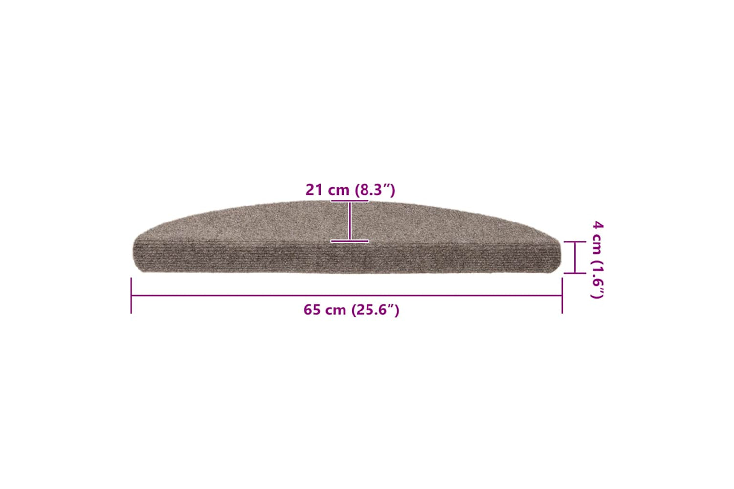 vidaXL 322355 Self-adhesive Stair Mats 15 Pcs Cream 65x21x4cm Needle Punch-8