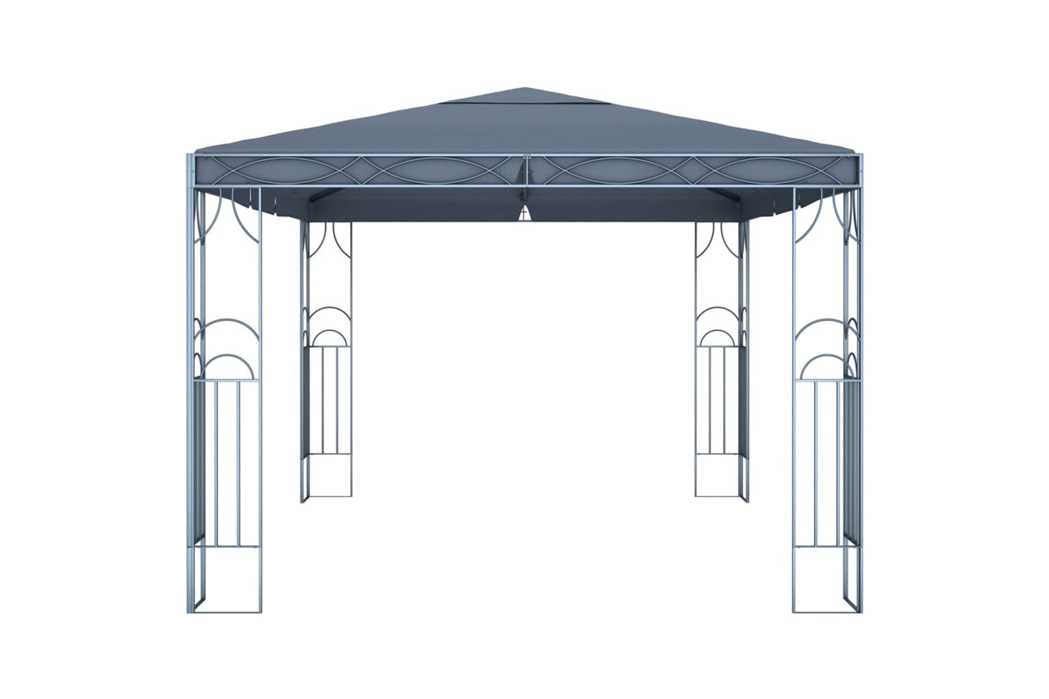vidaXL 3070341 Gazebo With Led String Lights 400x300cm Anthracite-4
