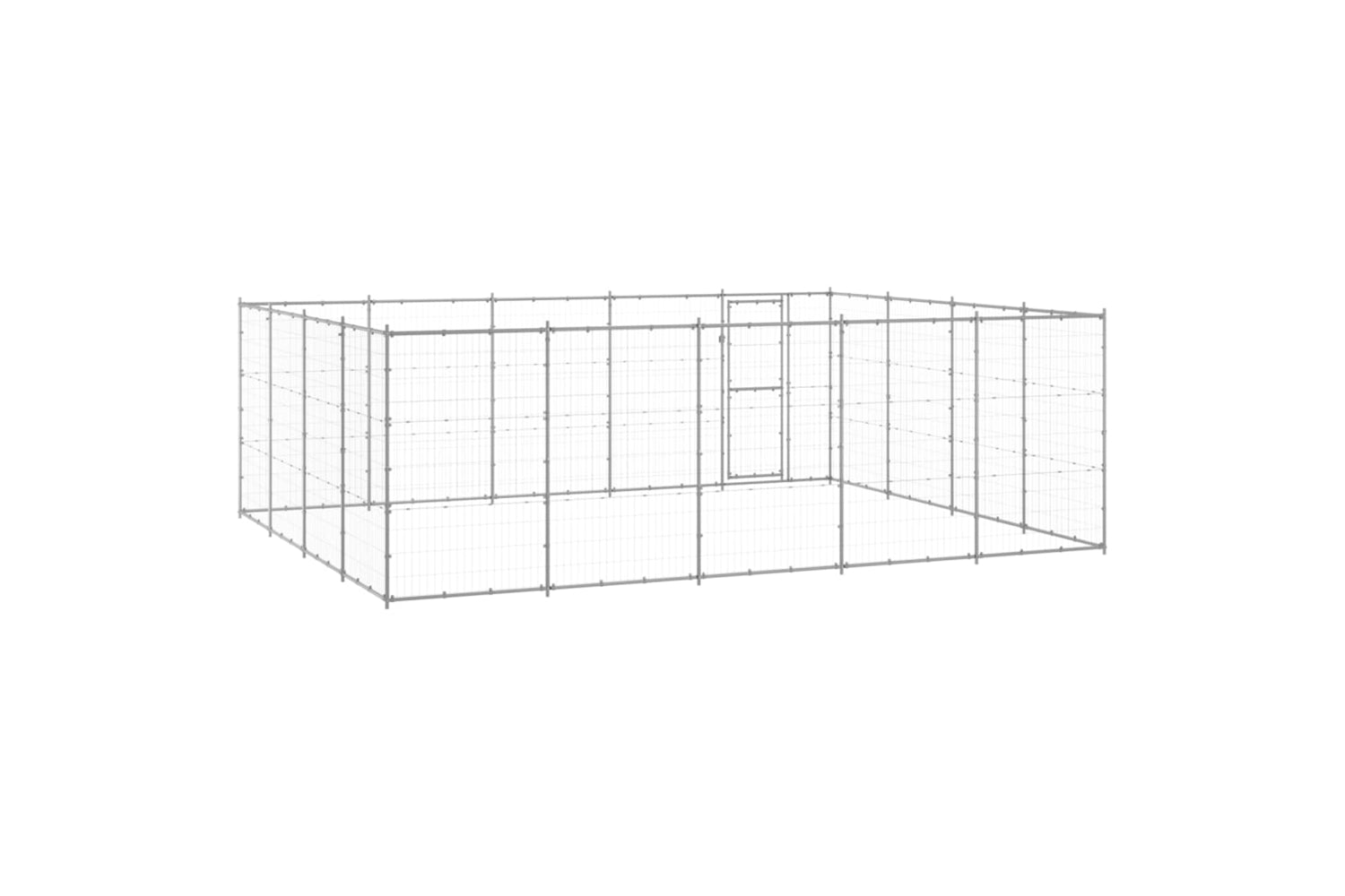Vidaxl 3082319 Outdoor Dog Kennel Galvanised Steel 24.2 M2-4