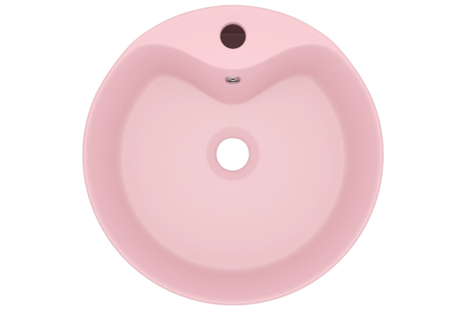 vidaXL 147032 Luxury Wash Basin With Overflow Matt Pink 36x13cm Ceramic-2