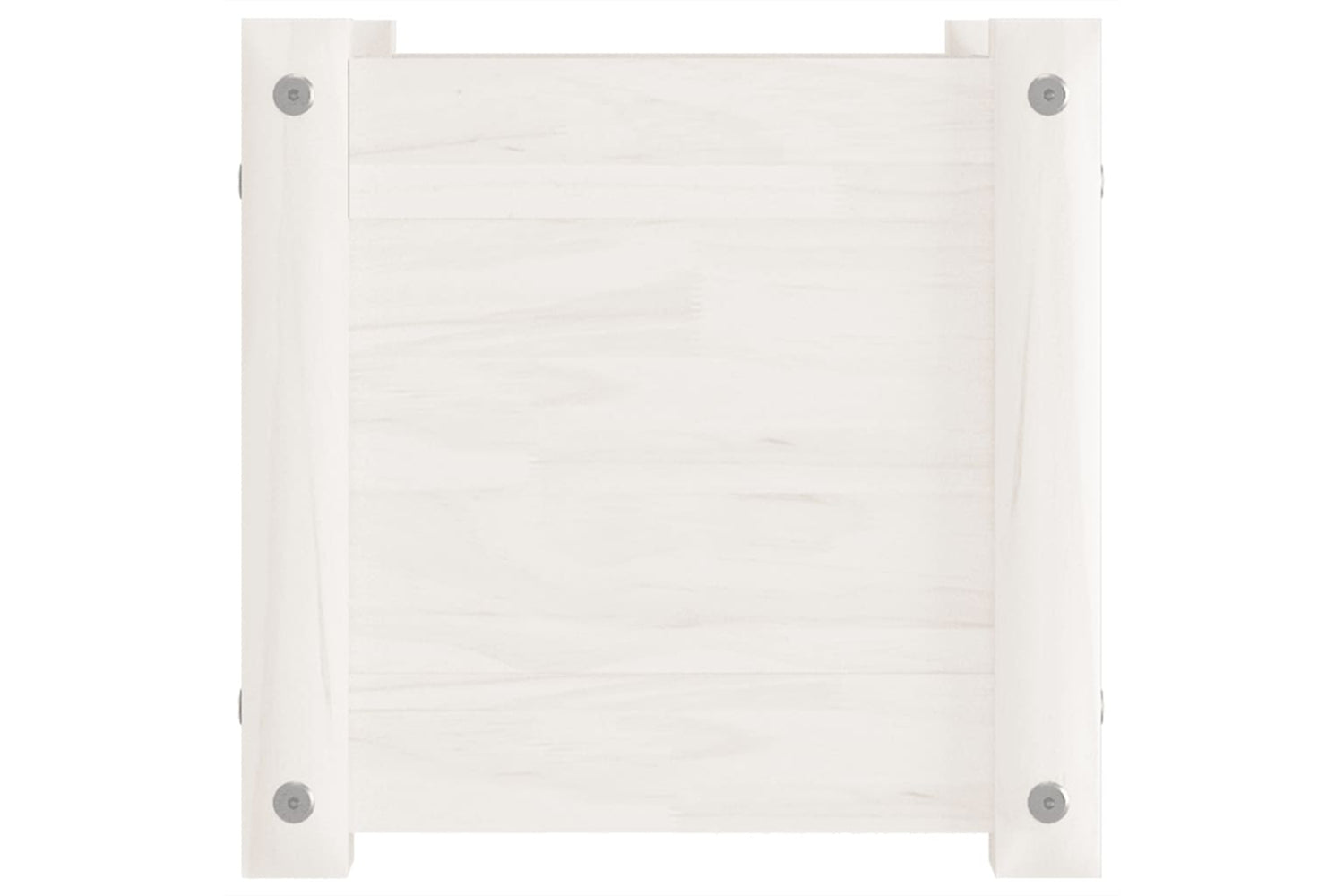 vidaXL 810524 Garden Planter White 31x31x31cm Solid Pinewood-4