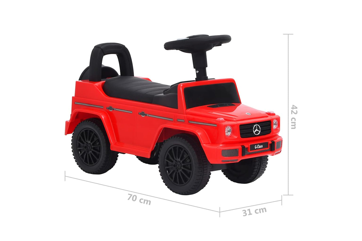 Vidaxl Step Car Mercedes-benz G63 Red-8