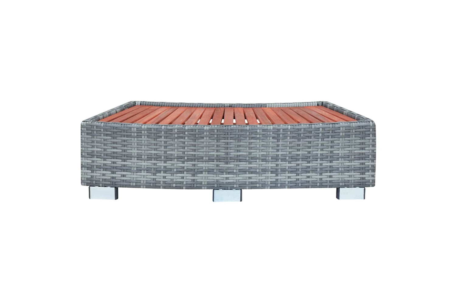 vidaXL 46461 Spa Step Grey Poly Rattan 92x45x25cm-3