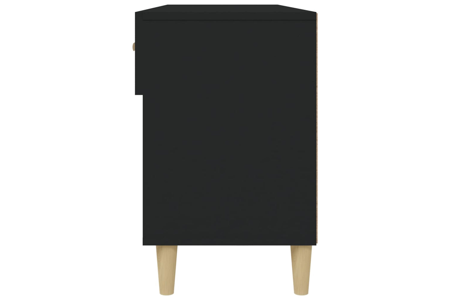 vidaXL 812817 Shoe Cabinet Black 102x35x55cm Engineered Wood-7