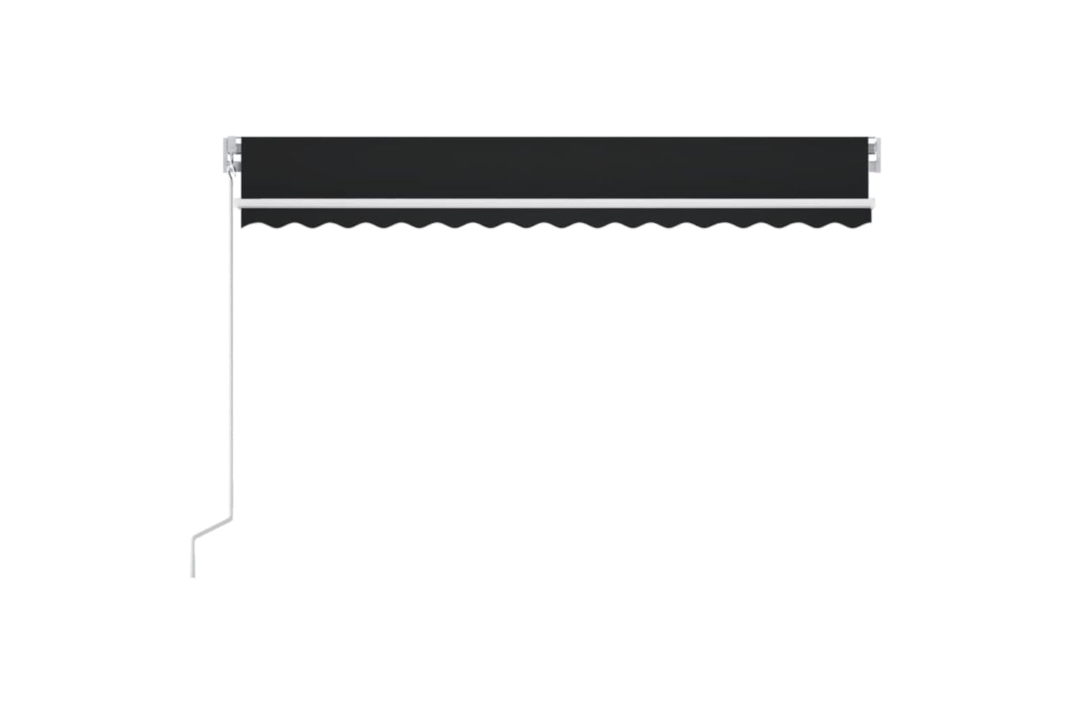 vidaXL 3068984 Manual Retractable Awning With Led 400x350cm Anthracite-2