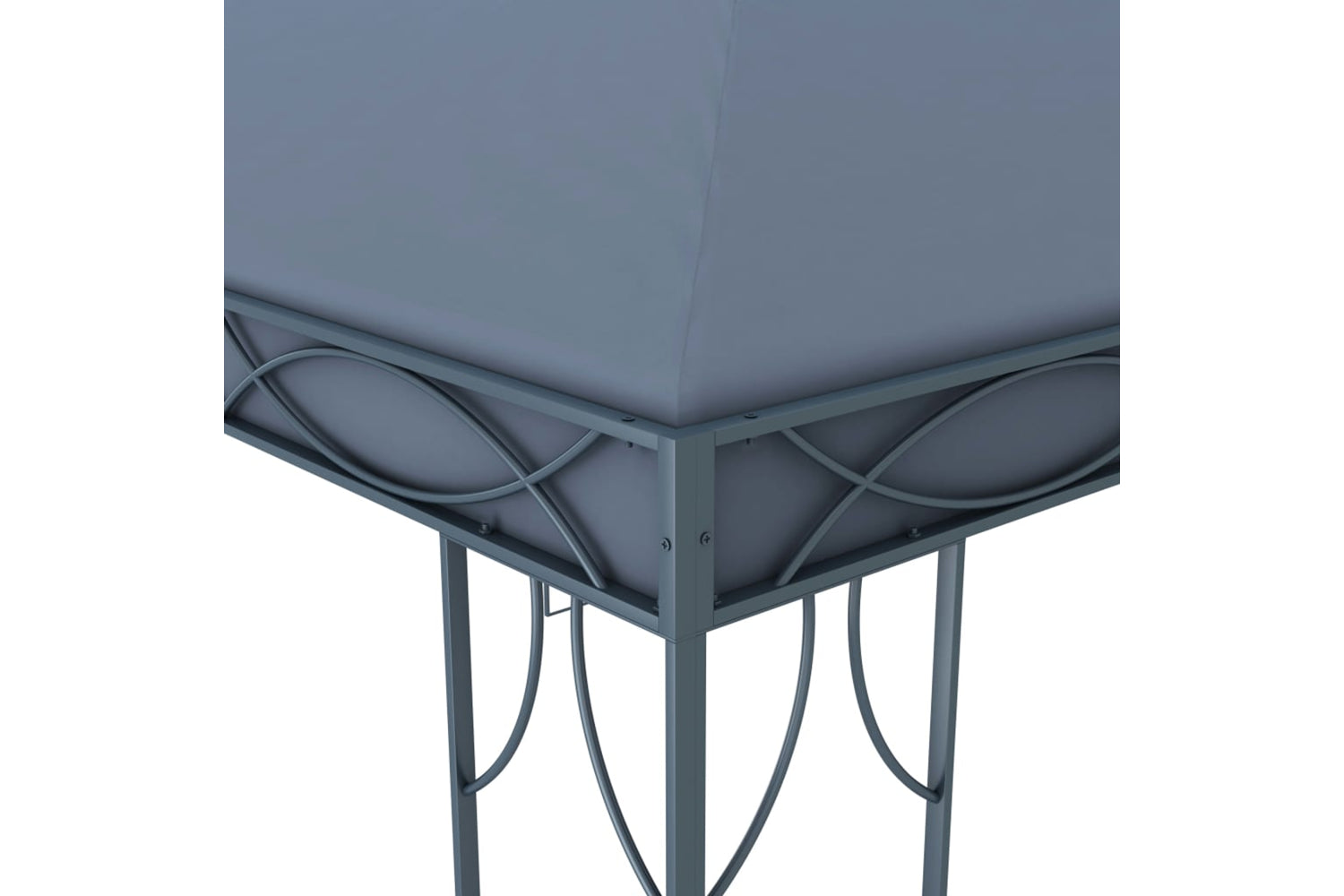 vidaXL 3070341 Gazebo With Led String Lights 400x300cm Anthracite-5