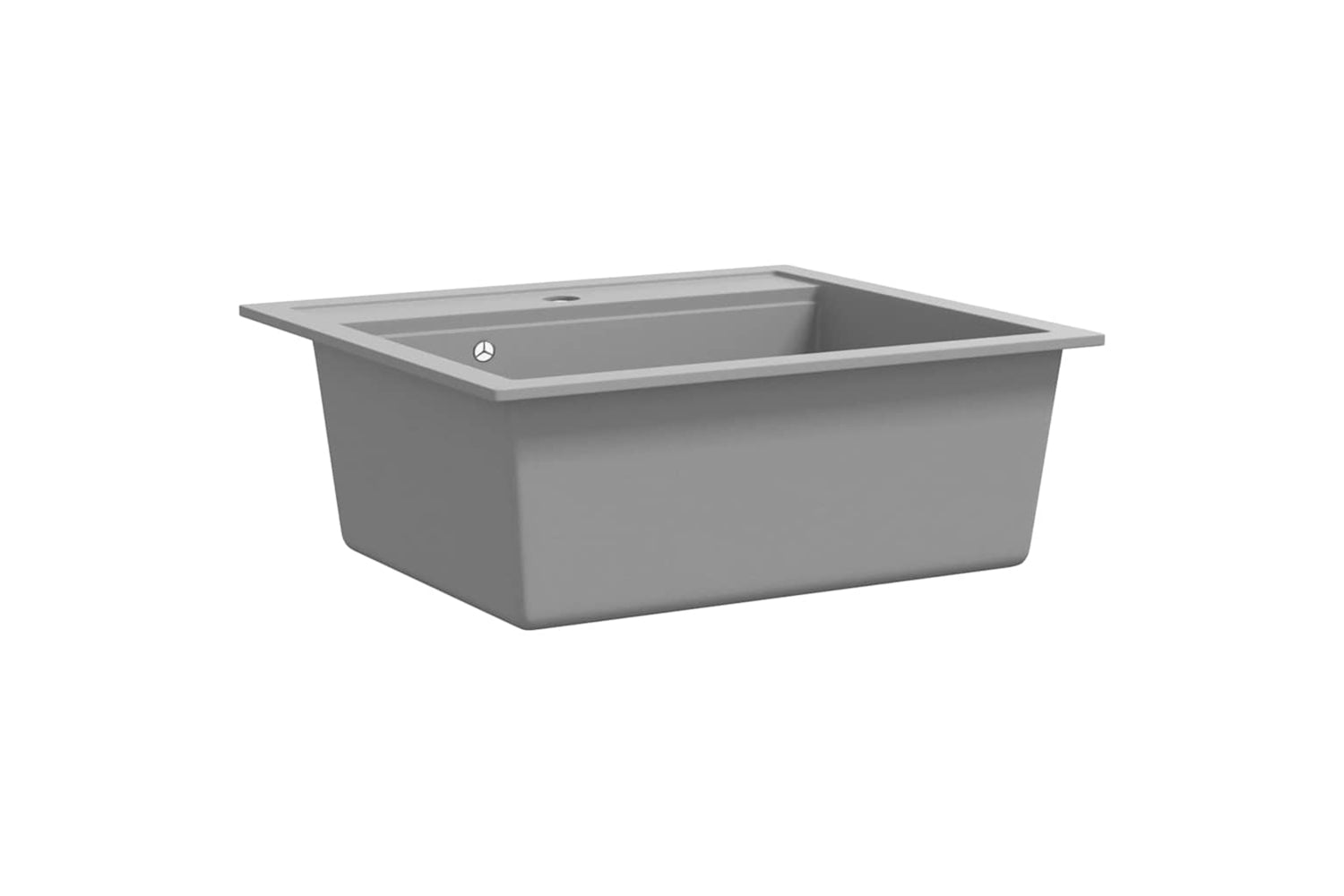 Vidaxl Granite Kitchen Sink Single Basin Grey-2