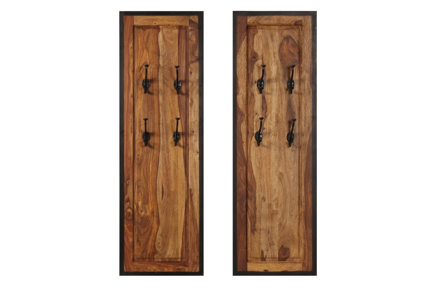 Vidaxl 246232 Coat Racks 2 Pcs Solid Sheesham Wood-2